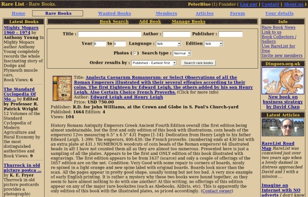 Rare Books for sale
